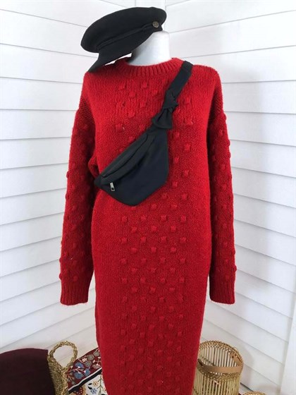 Kazak Elbise-Kırmızı