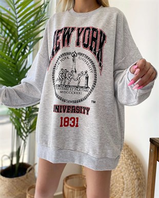 New York Sweatshirt - Gri