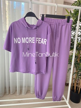 No More Fear T-shirt-Lila
