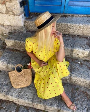 Sarı Papatya Elbise