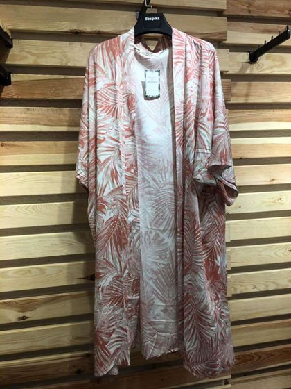 Yeni Sezon Yaprak Desen Kimono